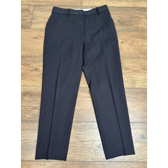 M.M Lafleur Women’s The Mejia Pants Washable Wool Twill Dark Navy Blue Sz 2 - Picture 1 of 7